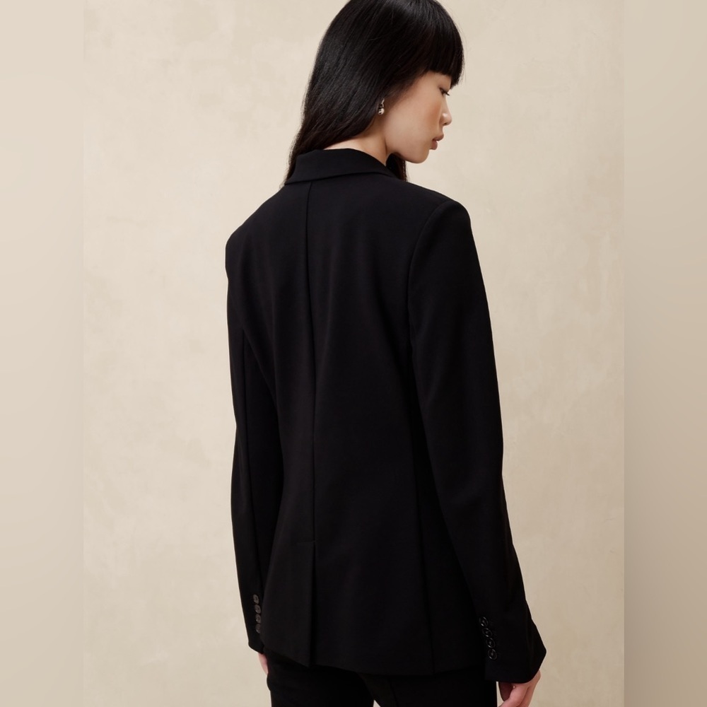 NWT! Banana Republic Black Everywhere Ponte Blazer - Multiple 🌸 - Picture 2 of 6